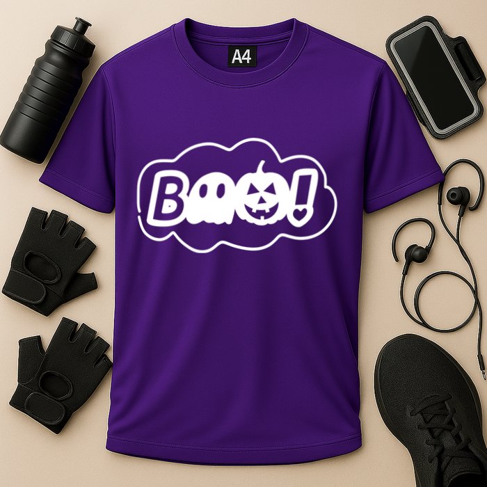 Boo Halloween Pumpkin Season Cooling Performance Crew T-Shirt