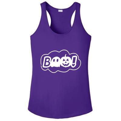 Boo Halloween Pumpkin Season Ladies PosiCharge Competitor Racerback Tank