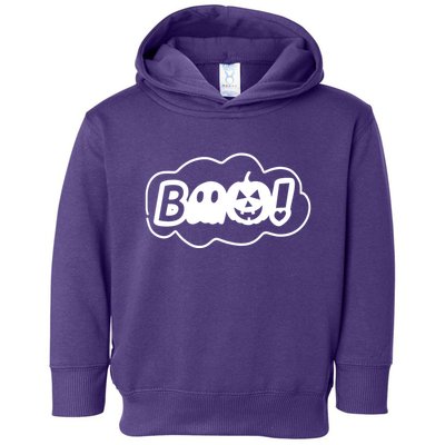 Boo Halloween Pumpkin Season Toddler Hoodie