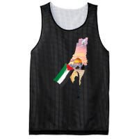 Boy Hold Palestine Flag Palestinians Map JerusalemS City Mesh Reversible Basketball Jersey Tank