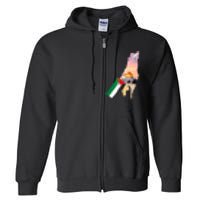 Boy Hold Palestine Flag Palestinians Map JerusalemS City Full Zip Hoodie