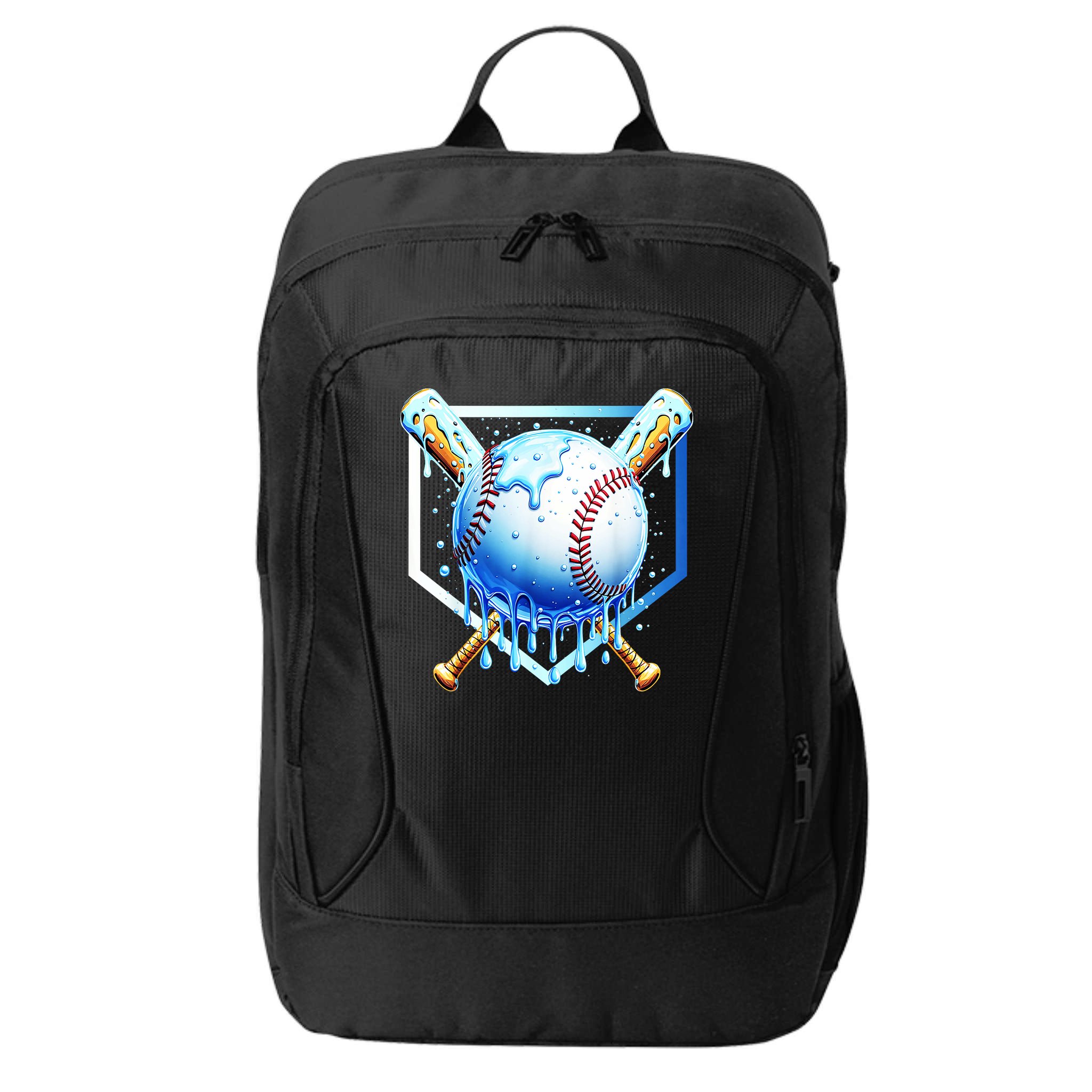 Baseball Home Plate Ice Cream Drip Sprinkles Drip City Backpack