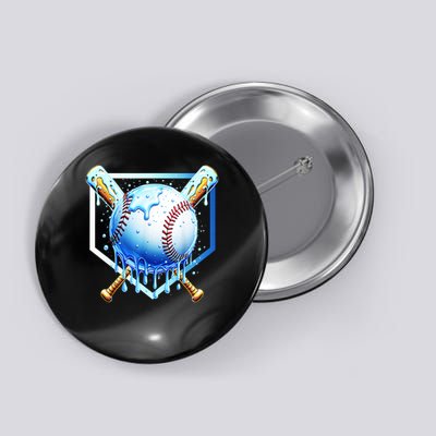 Baseball Home Plate Ice Cream Drip Sprinkles Drip Button