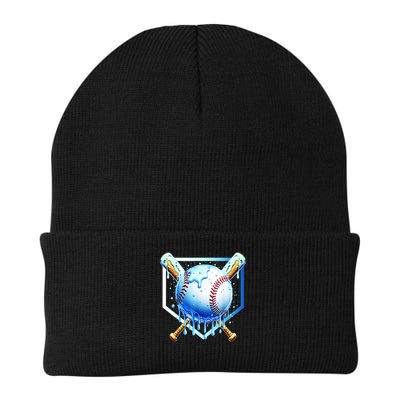 Baseball Home Plate Ice Cream Drip Sprinkles Drip Beanie