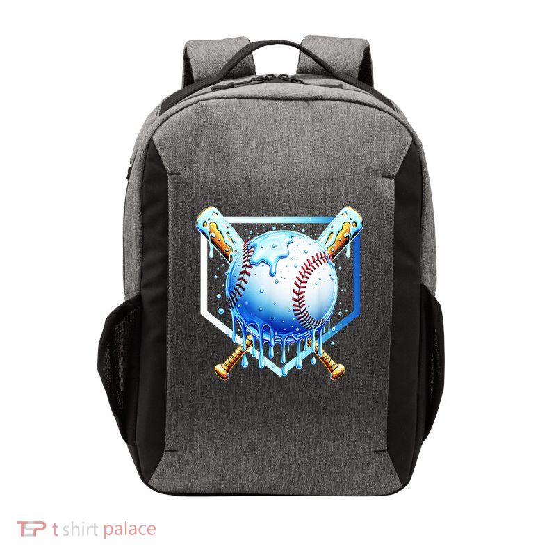 Baseball Home Plate Ice Cream Drip Sprinkles Drip Vector Backpack