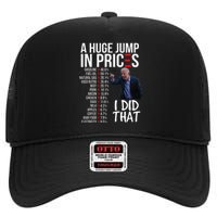 Biden High Prices Inflation Bad Economy Gas Unemployment Joe High Crown Mesh Back Trucker Hat