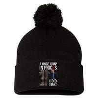 Biden High Prices Inflation Bad Economy Gas Unemployment Joe Pom Pom 12in Knit Beanie