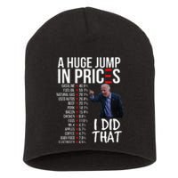 Biden High Prices Inflation Bad Economy Gas Unemployment Joe Short Acrylic Beanie