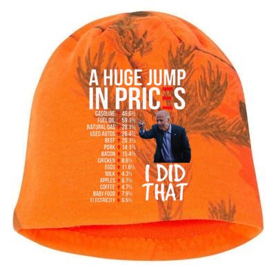 Biden High Prices Inflation Bad Economy Gas Unemployment Joe Kati - Camo Knit Beanie