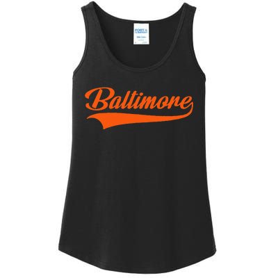 Baltimore Hometown Pride MD Throwback Design Ladies Essential Tank