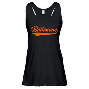 Baltimore Hometown Pride MD Throwback Design Ladies Essential Flowy Tank