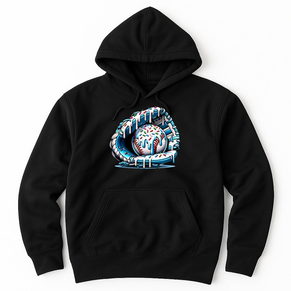 Baseball Home Plate Drip Boys Baseball Bat, Baseball Drip Hoodie