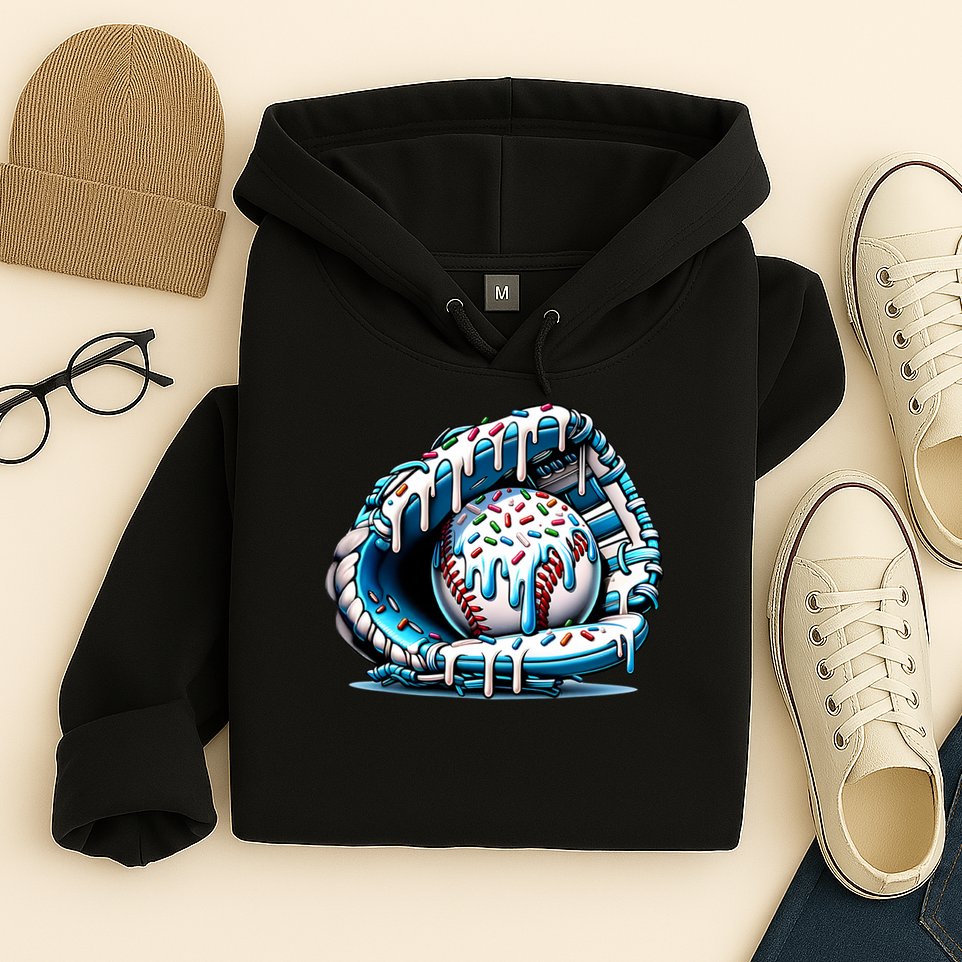 Baseball Home Plate Drip Boys Baseball Bat, Baseball Drip Hoodie