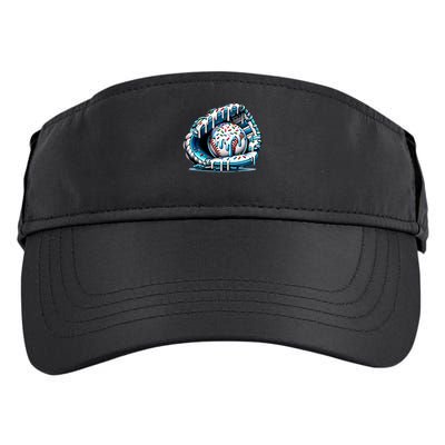 Baseball Home Plate Drip Boys Baseball Bat, Baseball Drip Adult Drive Performance Visor