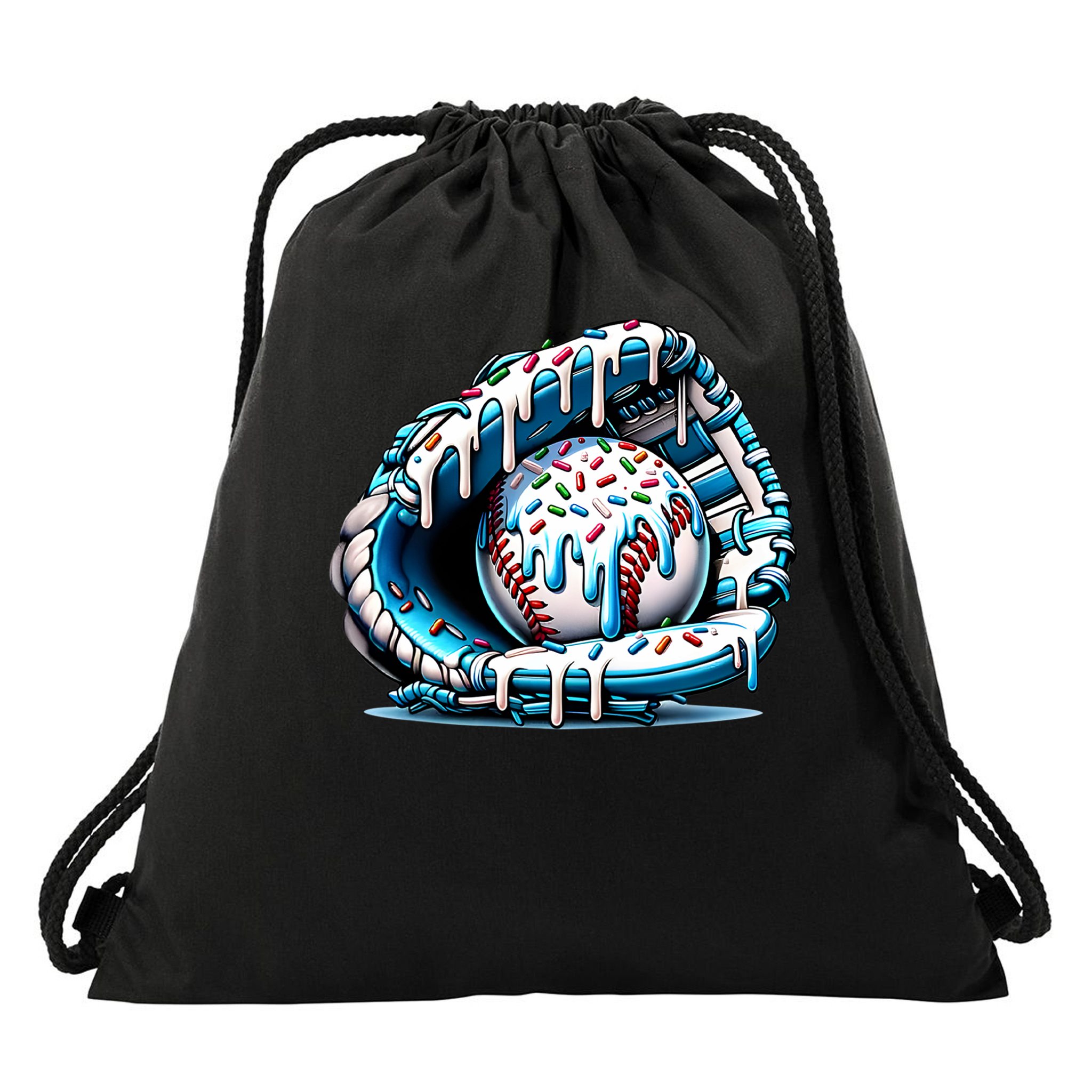 Baseball Home Plate Drip Boys Baseball Bat, Baseball Drip Drawstring Bag