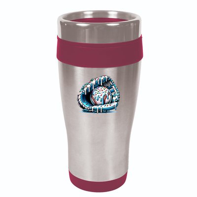 Baseball Home Plate Drip Boys Baseball Bat, Baseball Drip 16oz Travel Tumbler