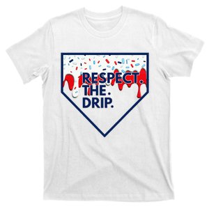 B.A.S.E.B.A.L.L Home Plate Drip For Ice Cream Spinkle T-Shirt