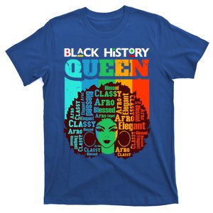 Black History Queen Melanin Queens Mom Auntie Sista Sister Meaningful Gift T-Shirt