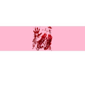 Bloody Handprint Red Hands Blood Splatter Zombie Outbreak Bumper Sticker