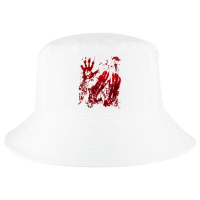 Bloody Handprint Red Hands Blood Splatter Zombie Outbreak Cool Comfort Performance Bucket Hat