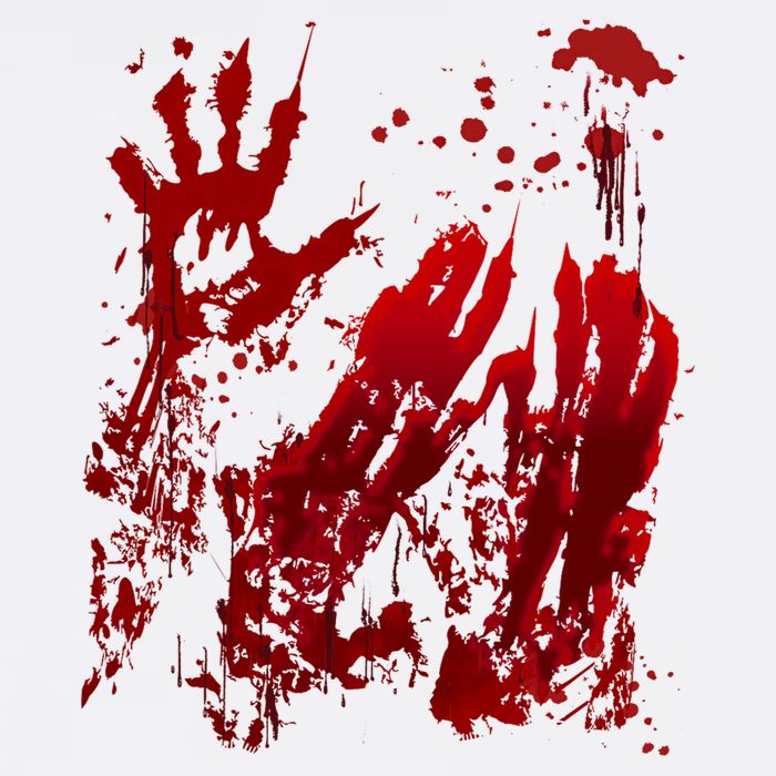 Bloody Handprint Red Hands Blood Splatter Zombie Outbreak Cooling Performance Crew T-Shirt