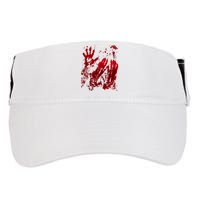 Bloody Handprint Red Hands Blood Splatter Zombie Outbreak Adult Drive Performance Visor