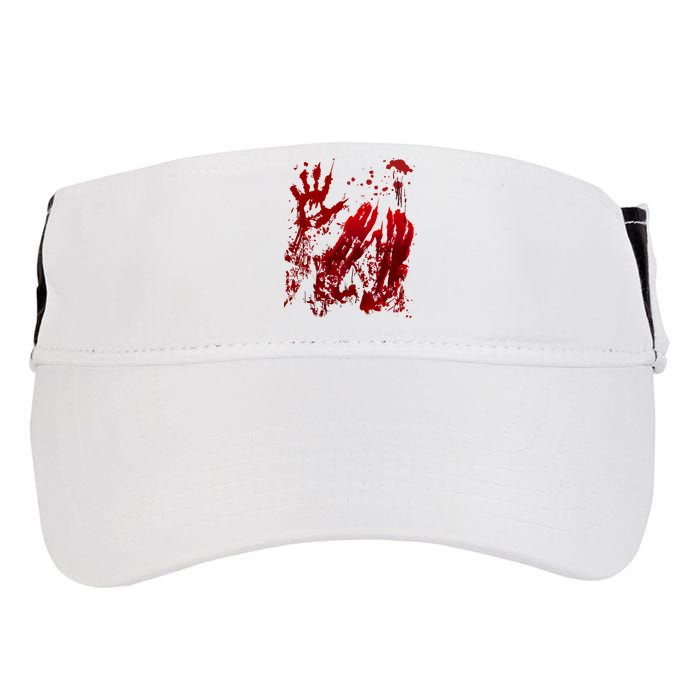 Bloody Handprint Red Hands Blood Splatter Zombie Outbreak Adult Drive Performance Visor