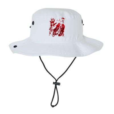 Bloody Handprint Red Hands Blood Splatter Zombie Outbreak Bucket Hat