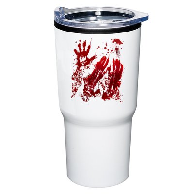 Bloody Handprint Red Hands Blood Splatter Zombie Outbreak Tumbler