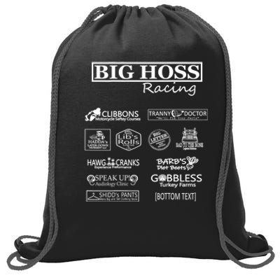 BIG HOSS RACING Sweatshirt Cinch Pack Bag