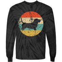 Basset Hound Retro Basset Hound Dog Tie-Dye Long Sleeve Shirt