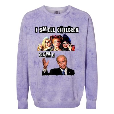 Biden Halloween, Republicans Halloween Sarcastic Biden Funny Colorblast Crewneck Sweatshirt