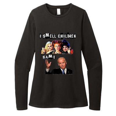 Biden Halloween, Republicans Halloween Sarcastic Biden Funny Womens CVC Long Sleeve Shirt