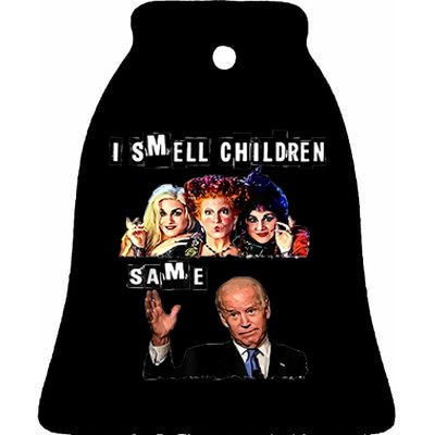 Biden Halloween, Republicans Halloween Sarcastic Biden Funny Ceramic Bell Ornament