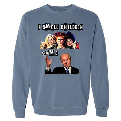 Biden Halloween, Republicans Halloween Sarcastic Biden Funny Garment-Dyed Sweatshirt