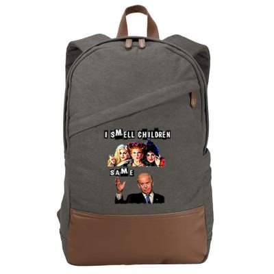 Biden Halloween, Republicans Halloween Sarcastic Biden Funny Cotton Canvas Backpack