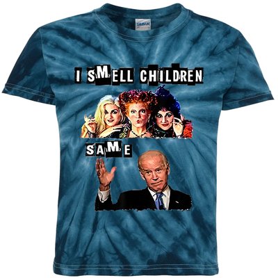 Biden Halloween, Republicans Halloween Sarcastic Biden Funny Kids Tie-Dye T-Shirt