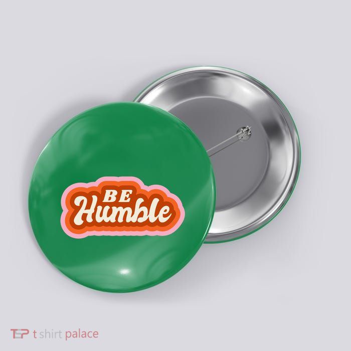 Be Humble Retro Button
