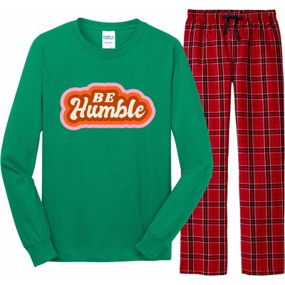 Be Humble Retro Long Sleeve Pajama Set