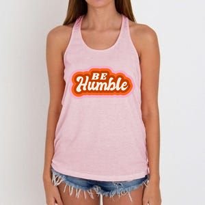 Be Humble Retro Women's Knotted Racerback Tank