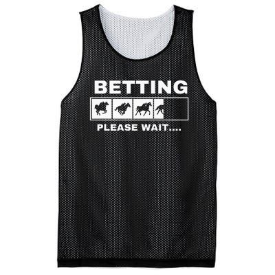 Betting Horse Races Please Wait Gambling Horse Racing Mesh Reversible Basketball Jersey Tank