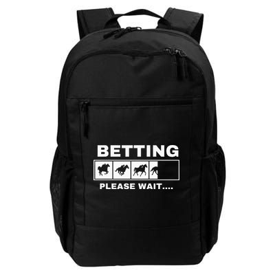 Betting Horse Races Please Wait Gambling Horse Racing Backpack