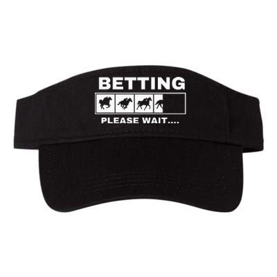 Betting Horse Races Please Wait Gambling Horse Racing Valucap Bio-Washed Visor