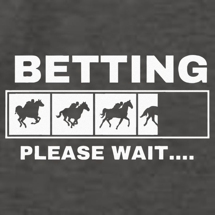 Betting Horse Races Please Wait Gambling Horse Racing Vector Backpack