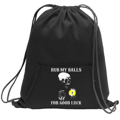 Billiards Halloween Rub My Balls For Good Luck Sweatshirt Cinch Pack Bag