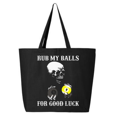 Billiards Halloween Rub My Balls For Good Luck 25L Jumbo Tote