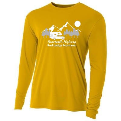 Beartooth Highway Red Lodge Montana Truck Camper Funny Gift Cooling Performance Long Sleeve Crew