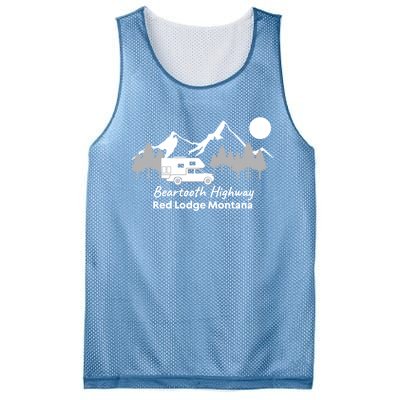 Beartooth Highway Red Lodge Montana Truck Camper Funny Gift Mesh Reversible Basketball Jersey Tank