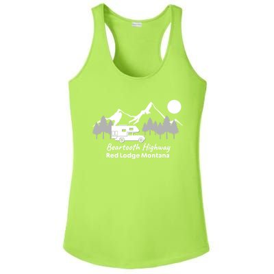 Beartooth Highway Red Lodge Montana Truck Camper Funny Gift Ladies PosiCharge Competitor Racerback Tank