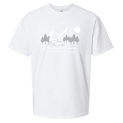 Beartooth Highway Red Lodge Montana Truck Camper Funny Gift Sueded Cloud Jersey T-Shirt